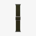 AMP02292 - Apple Watch Series (Apple Watch (41mm)/Apple Watch (38mm)) Watch Band Lite Fit in khaki showing the watch band laid out flat