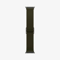 AMP02292 - Apple Watch Series (Apple Watch (41mm)/Apple Watch (38mm)) Watch Band Lite Fit in khaki showing the watch band laid out flat