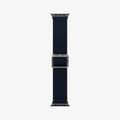 AMP02291 - Apple Watch Series (Apple Watch (41mm)/Apple Watch (38mm)) Watch Band Lite Fit in navy showing the watch band laid out flat