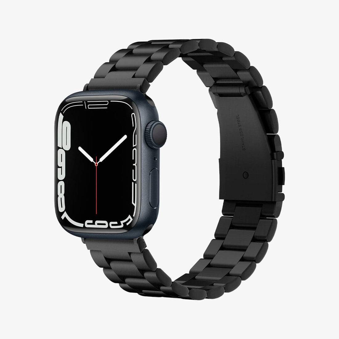 062MP25403 - Apple Watch Series (Apple Watch (49mm)/Apple Watch (45mm)/Apple Watch (42mm)) Watch Band Modern Fit in black showing the front