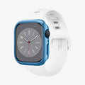 ACS04186 - Apple Watch Series (41mm) Case Thin Fit in metallic blue showing the front and inside of band