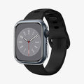 ACS04187 - Apple Watch Series (41mm) Case Thin Fit in crystal clear showing the front and inside of band