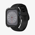 ACS04191 - Apple Watch Series (41mm) Case Tough Armor in black showing the front and inside of band