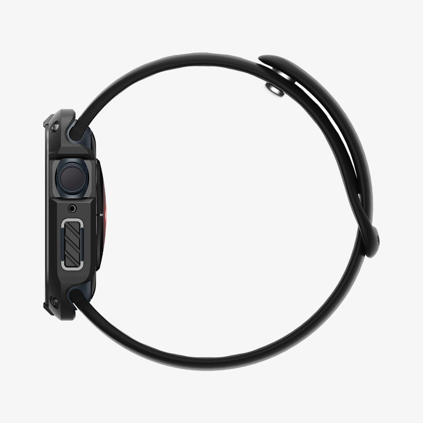 ACS04191 - Apple Watch Series (41mm) Case Tough Armor in black showing the side