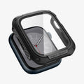ACS04191 - Apple Watch Series (41mm) Case Tough Armor in black showing the case hovering above the watch face