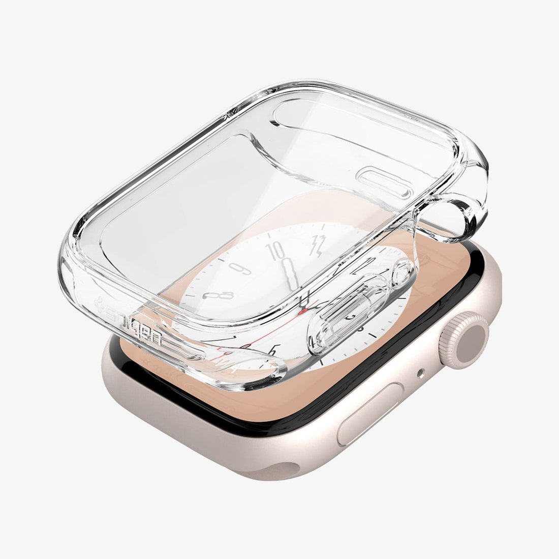 ACS05459 - Apple Watch Ultra (Apple Watch (49mm)) Case Ultra Hybrid in crystal clear showing the front