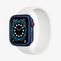ACS02226 - Apple Watch Series (Apple Watch (40mm)) Case Thin Fit in metallic blue showing the front and inside of band