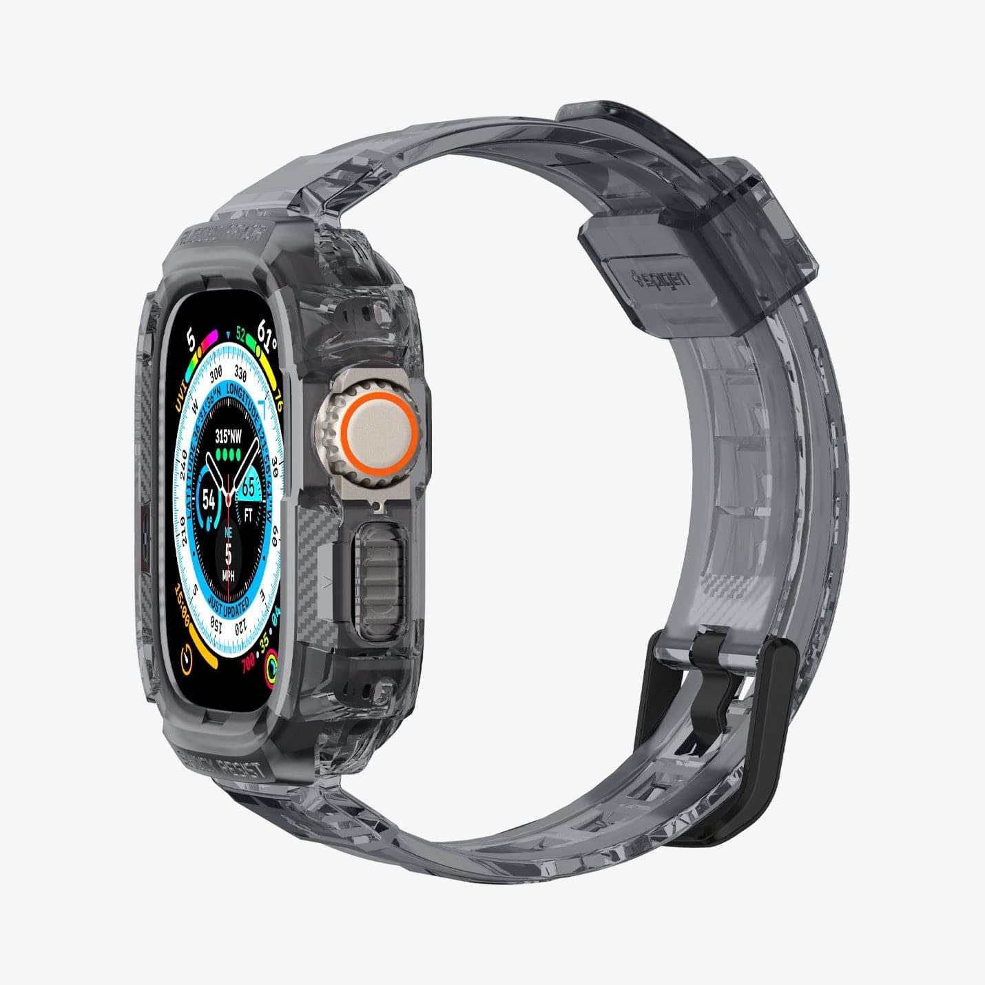 ACS06028 - Apple Watch Series (Apple Watch (49mm)) in space crystal showing the front and side