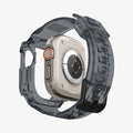ACS06028 - Apple Watch Series (Apple Watch (49mm)) in space crystal showing the back with watch face hovering away from band