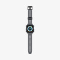 ACS06028 - Apple Watch Series (Apple Watch (49mm)) in space crystal showing the front with watch band laid out flat