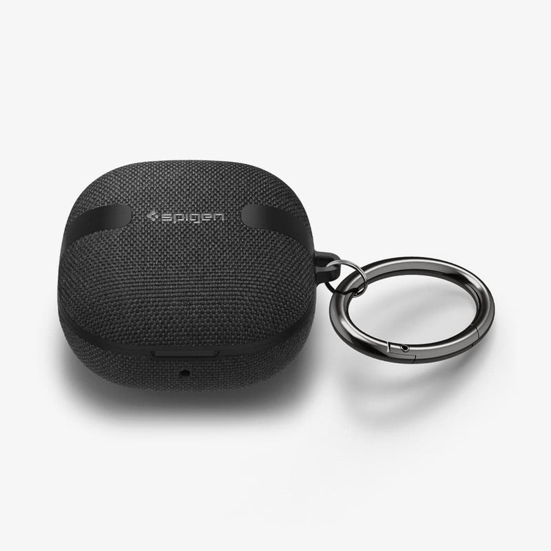 ASD01278 - Galaxy Buds 2 Pro / 2 / Pro / Live Case Urban Fit in black showing the front, top and carabiner
