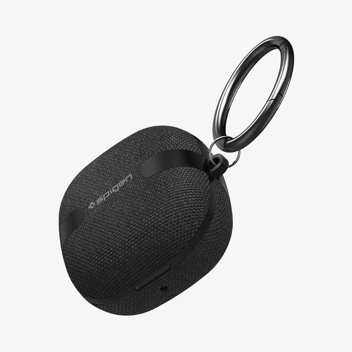 ASD01278 - Galaxy Buds 2 Pro / 2 / Pro / Live Case Urban Fit in black showing the top, front and carabiner