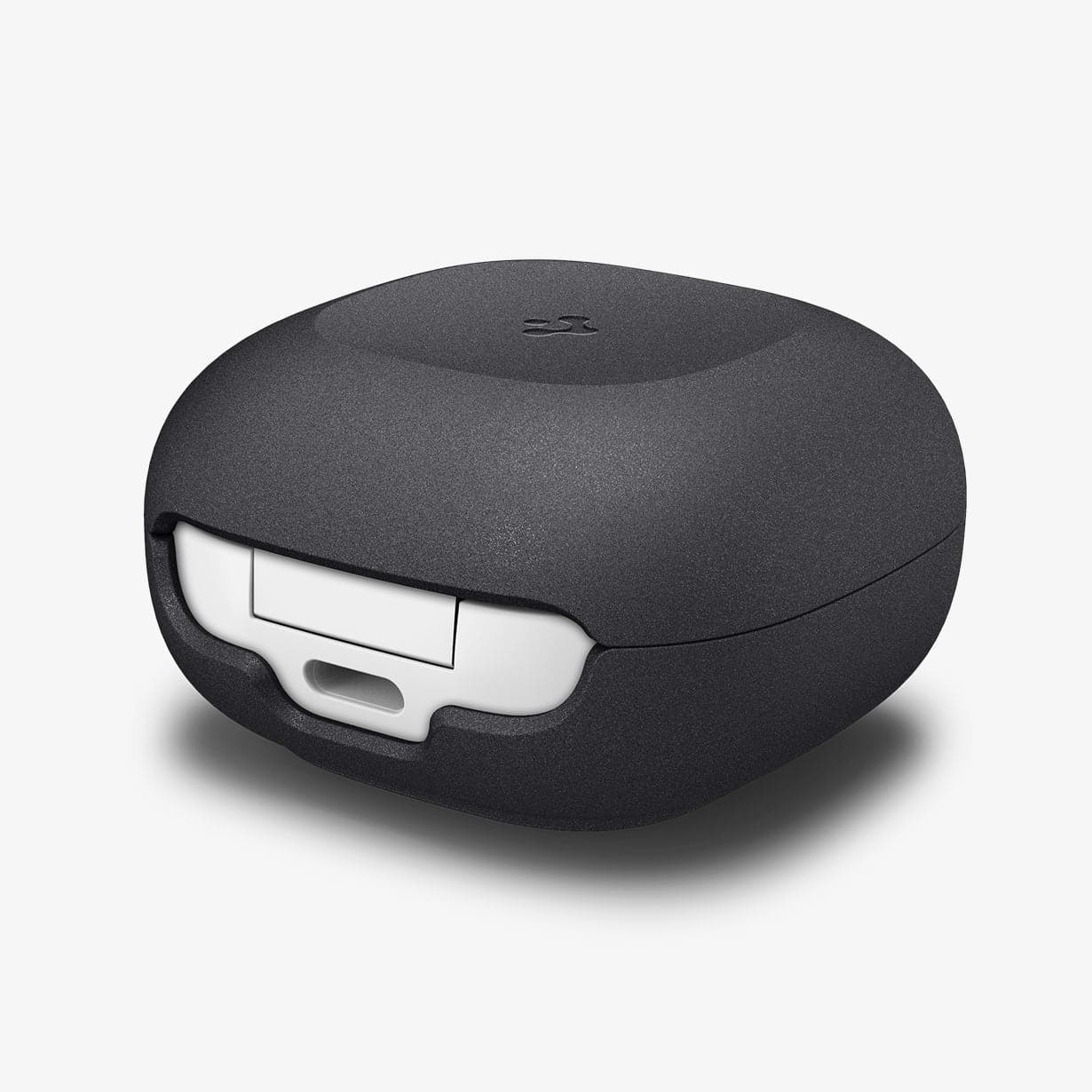 ACS03166 - Galaxy Buds 2 Pro / 2 / Pro / Live Case GeoFit in graphite gray showing the back, side and partial top