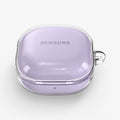 ASD02097 - Galaxy Buds 2 Pro / 2 / Pro / Live Case Ultra Hybrid in crystal clear showing the top and front