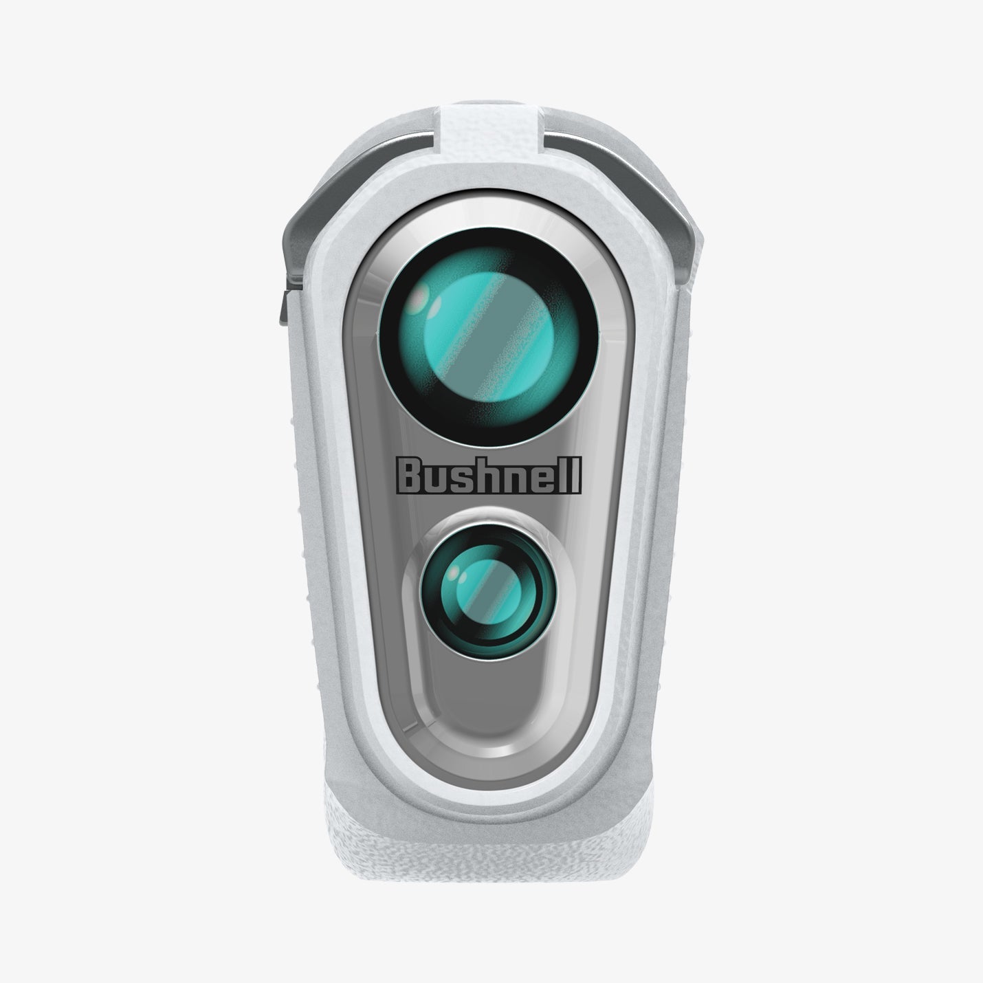ACS06151 - Bushnell Pro X3 Rangefinder Case Silicone Fit AirTag in light gray showing the front