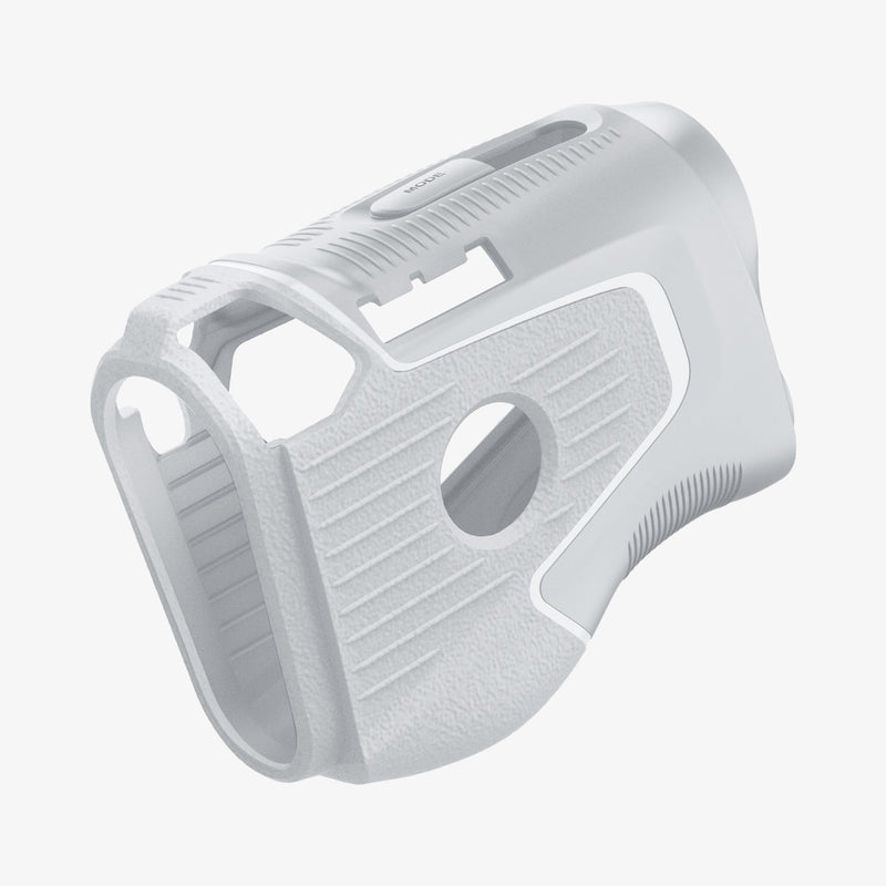 ACS06151 - Bushnell Pro X3 Rangefinder Case Silicone Fit AirTag in light gray showing the top and side