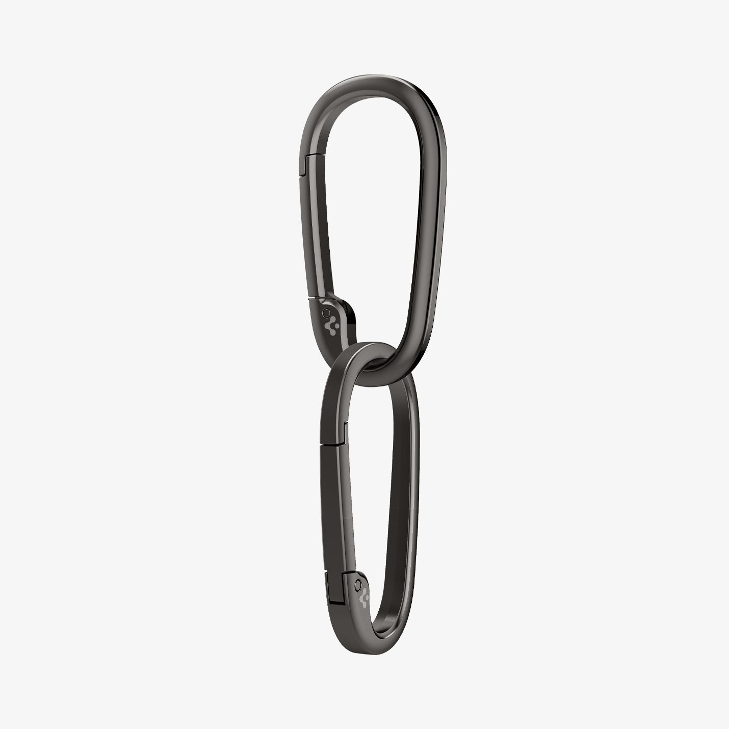AHP02932 - Carabiner Basic Type in black showing a carabiner attached to another