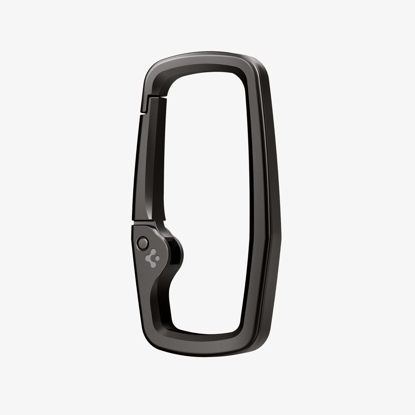 AHP02933 - Carabiner Rugged Type in black showing the front and partial side