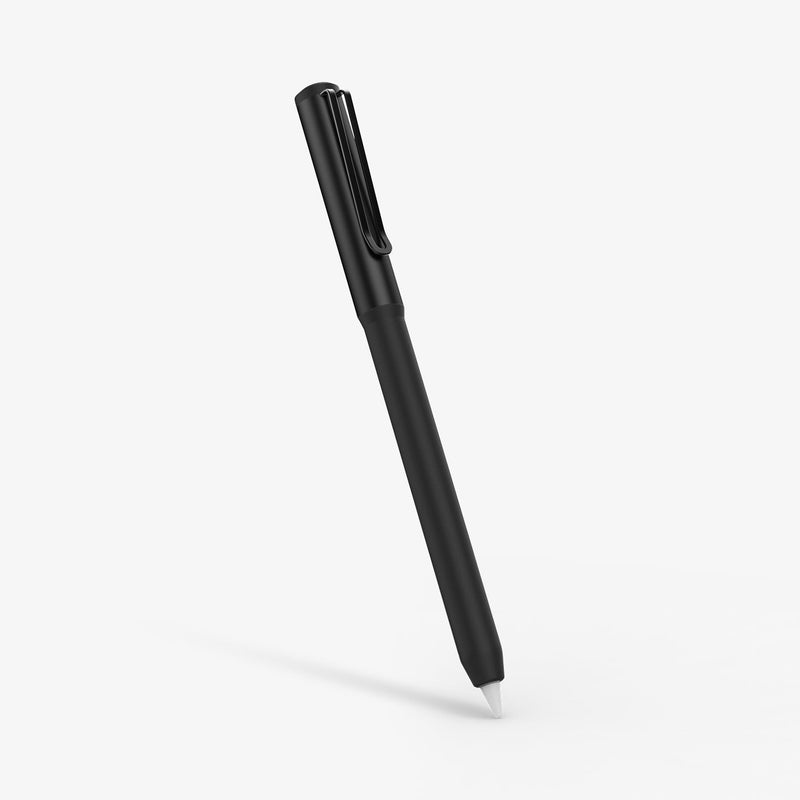 ACS05763 - Apple Pencil Holder DA201 in black showing the front and side