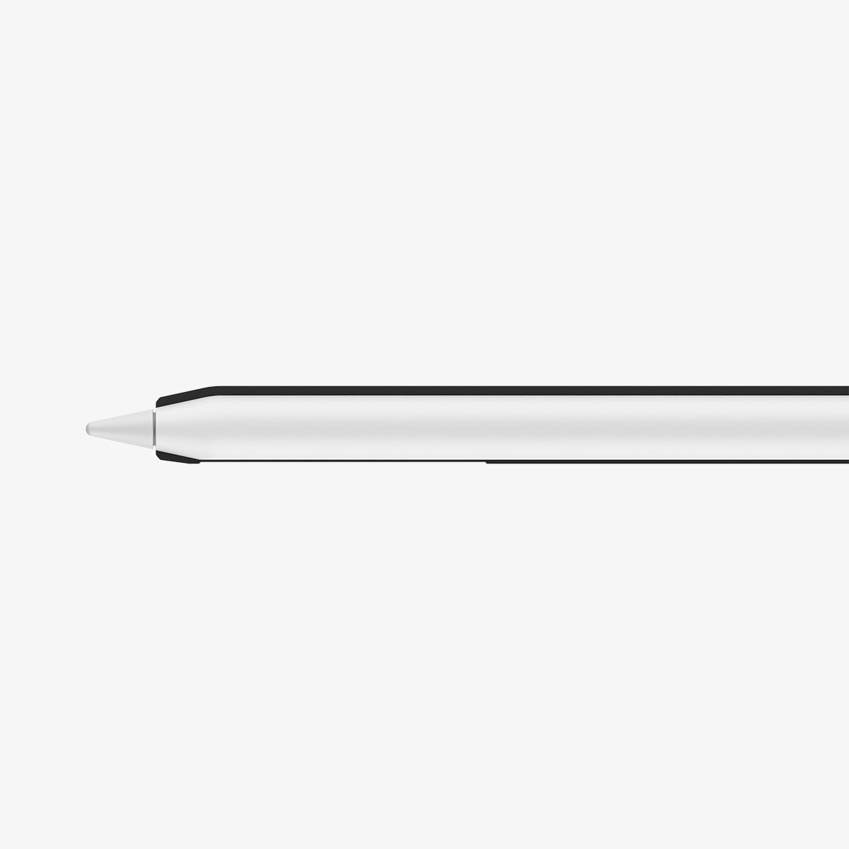 ACS05857 - Apple Pencil Holder DA201 in white showing the case cut open to show the thinness