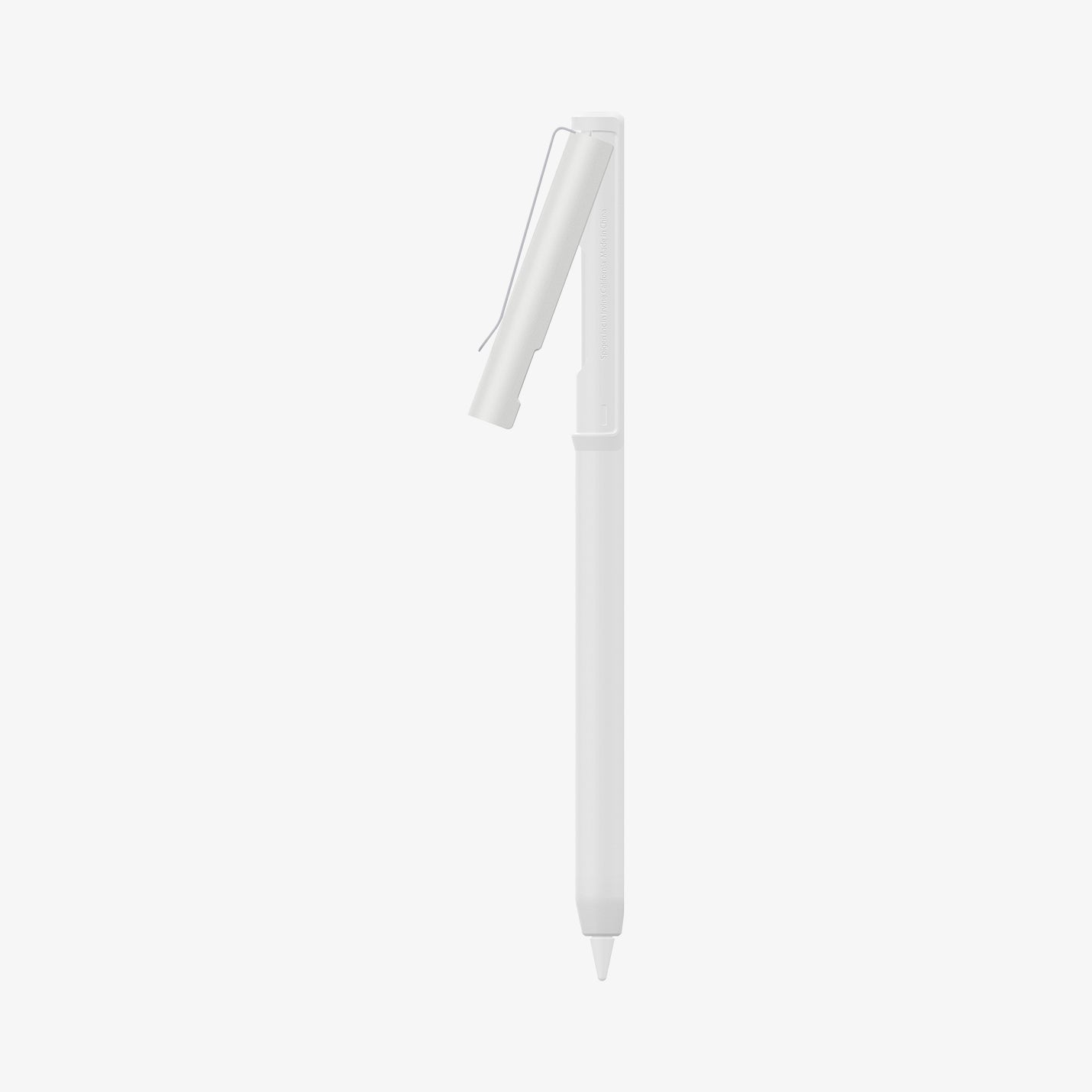 ACS05857 - Apple Pencil Holder DA201 in white showing the side with top of case open