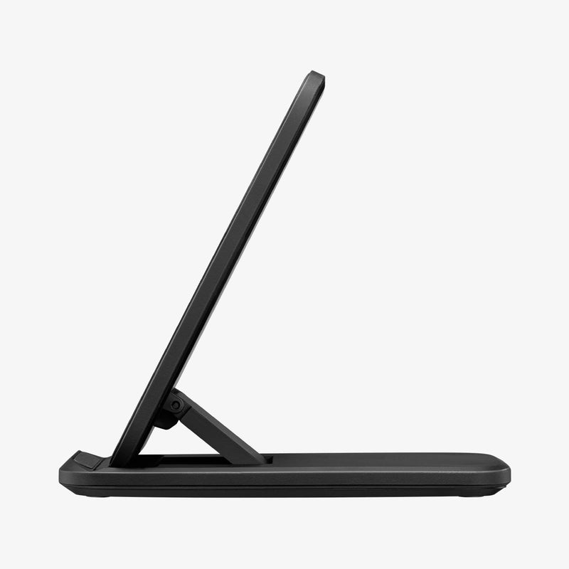 000CH25521 - SteadiBoost™ Flex 15W Wireless Charger F316W in black showing the side with stand upright