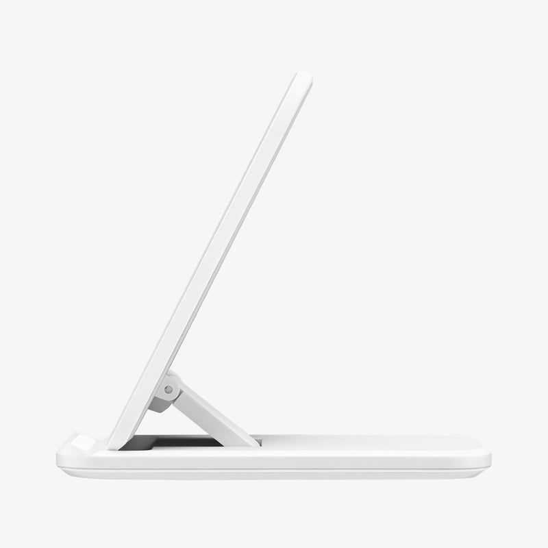 ACH00257 - SteadiBoost™ Flex 15W Wireless Charger F316W in white showing the side with stand upright