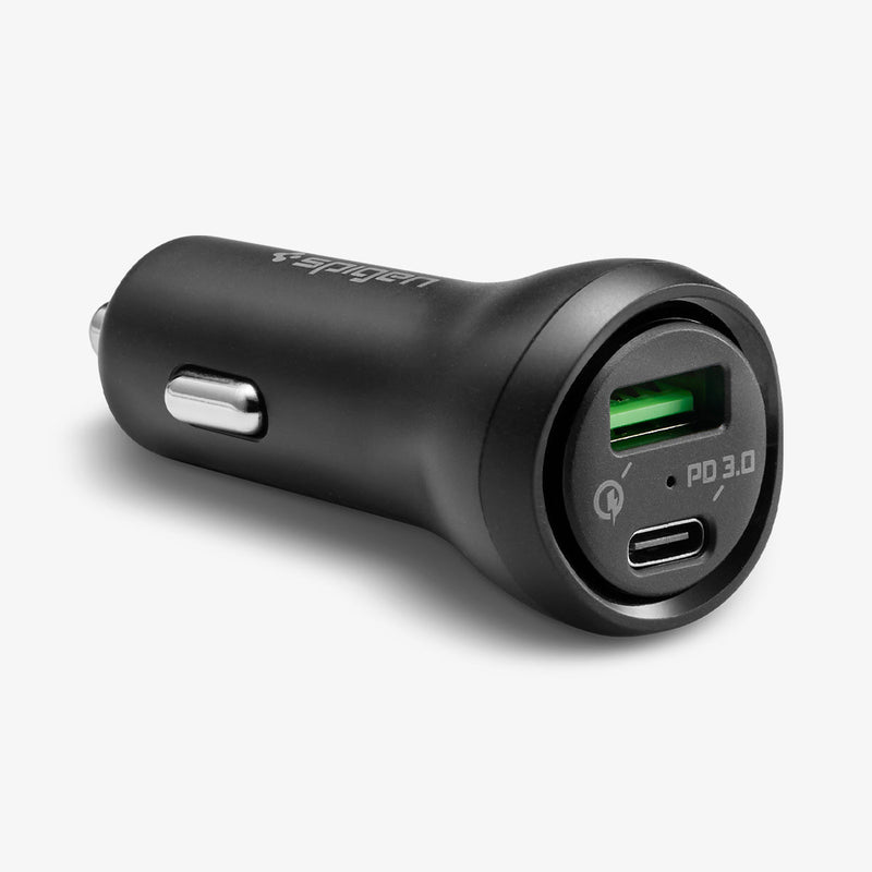 000CP25597 - SteadiBoost™ USB-C PD3.0 Car Charger showing the front, top and side