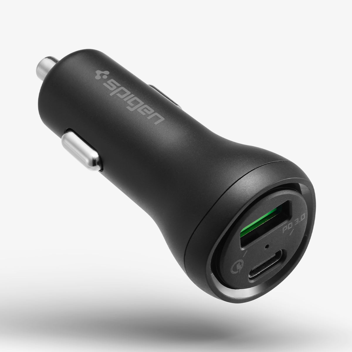 000CP25597 - SteadiBoost™ USB-C PD3.0 Car Charger showing the front and side
