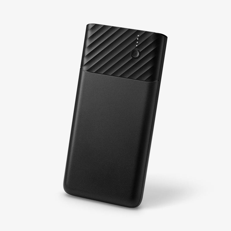 000BA26139 - PocketBoost™ 10,000mAh 18W Portable Charger F732QC in black showing the front and partial side