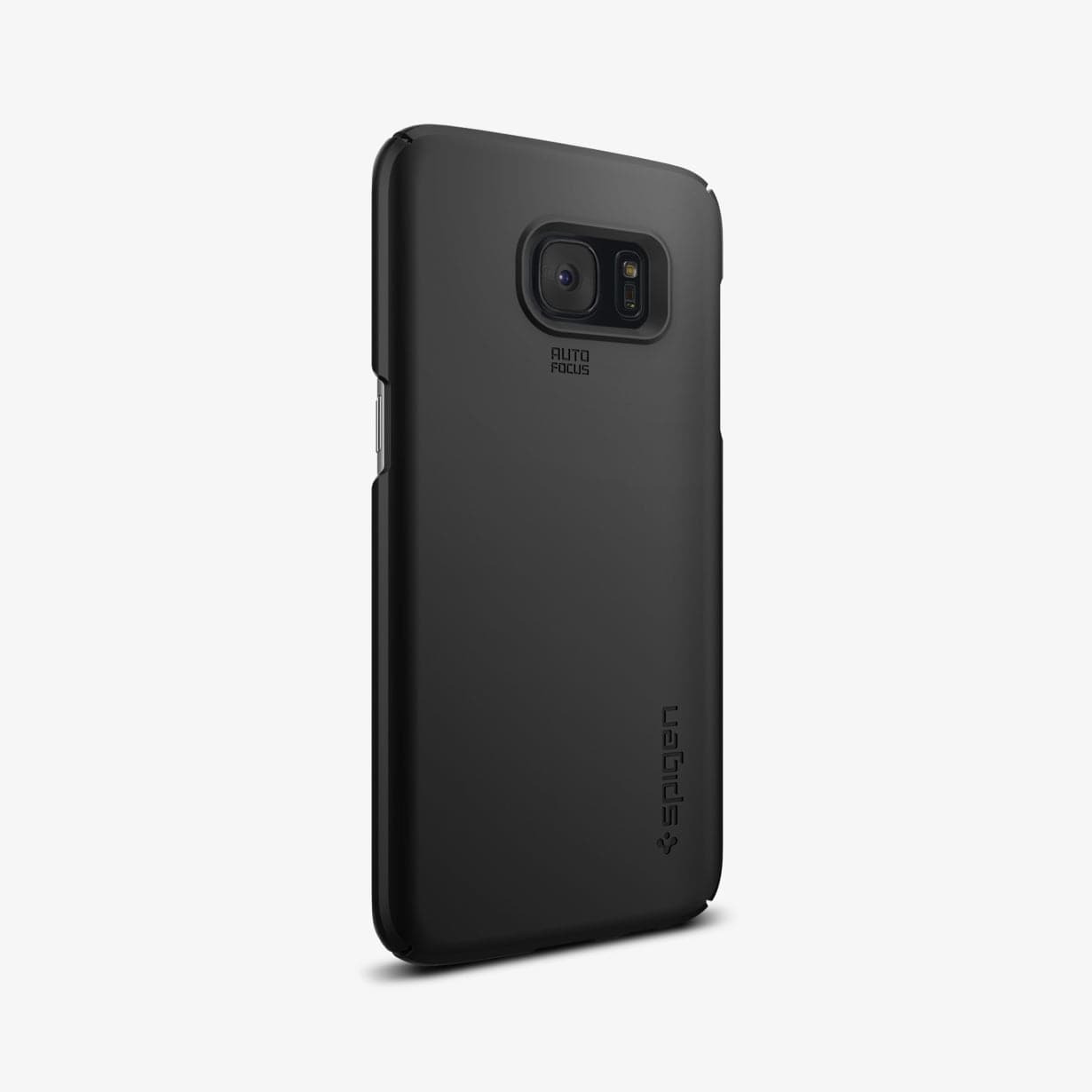 556CS20029 - Galaxy S7 Series Thin Fit Case in black showing the back and partial side