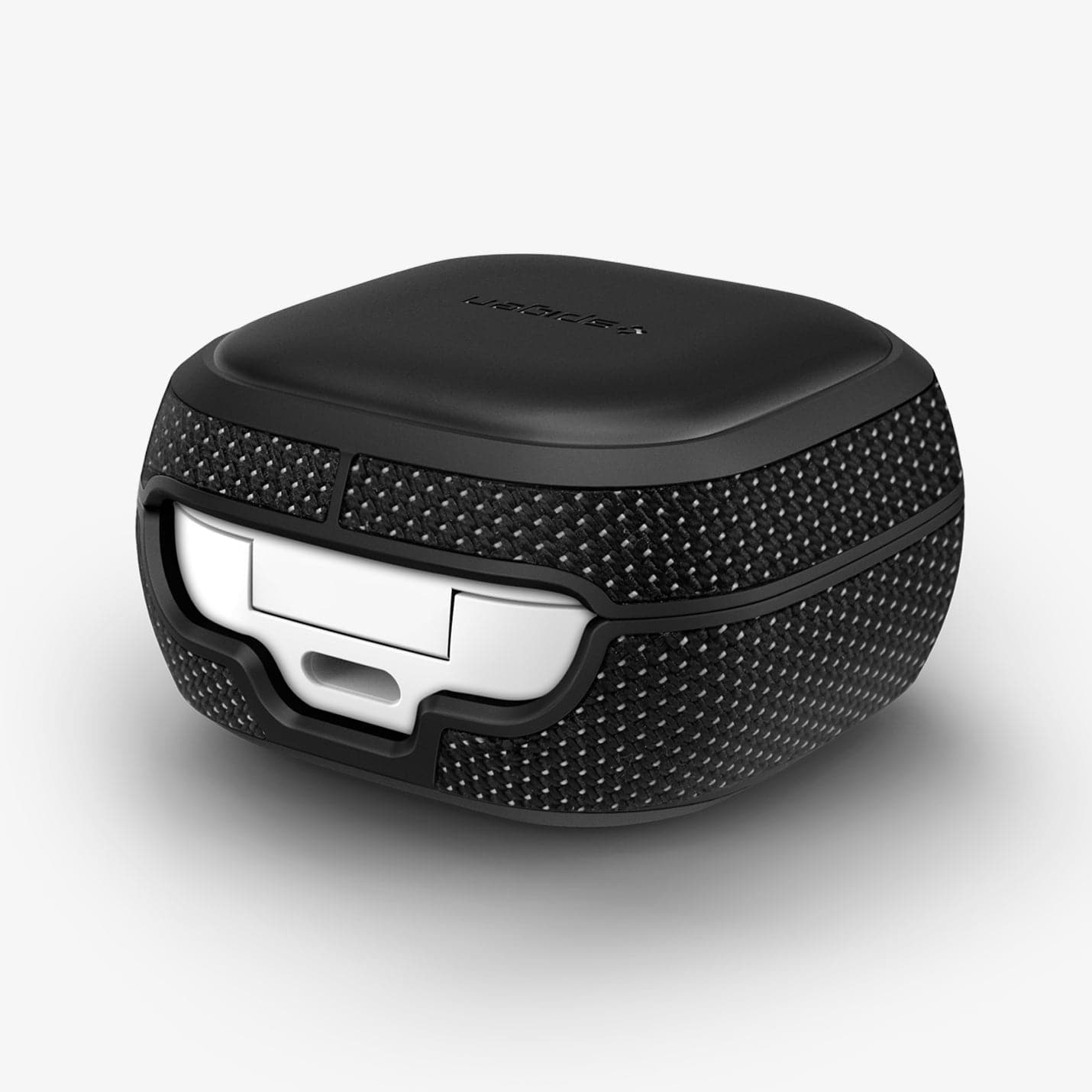 ASD01444 - Galaxy Buds 2 Pro / 2 / Pro / Live Case Classic Fit in black showing the back, side and partial top