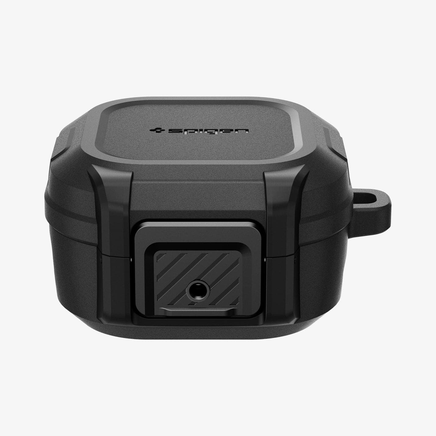 ACS05264 - Galaxy Buds 2 Pro / 2 / Pro / Live Case Lock Fit in matte black showing the front and partial top