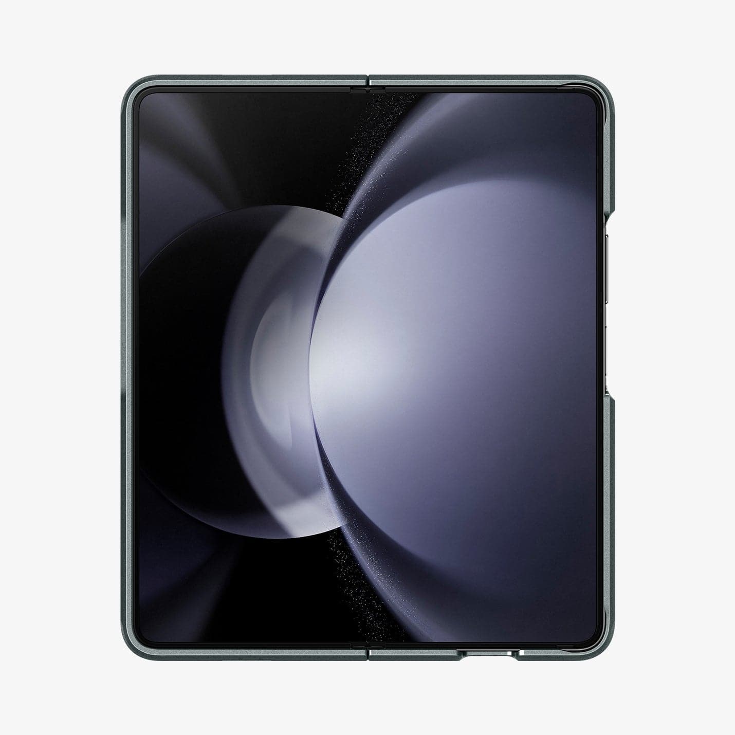 ACS06215 - Galaxy Z Fold 5 Case Tough Armor Pro P in abyss green showing the front with phone fully open