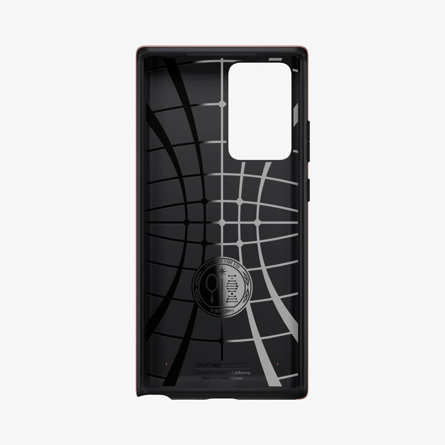 ACS01575 - Galaxy Note 20 Ultra Neo Hybrid Case in bronze showing the inside of case