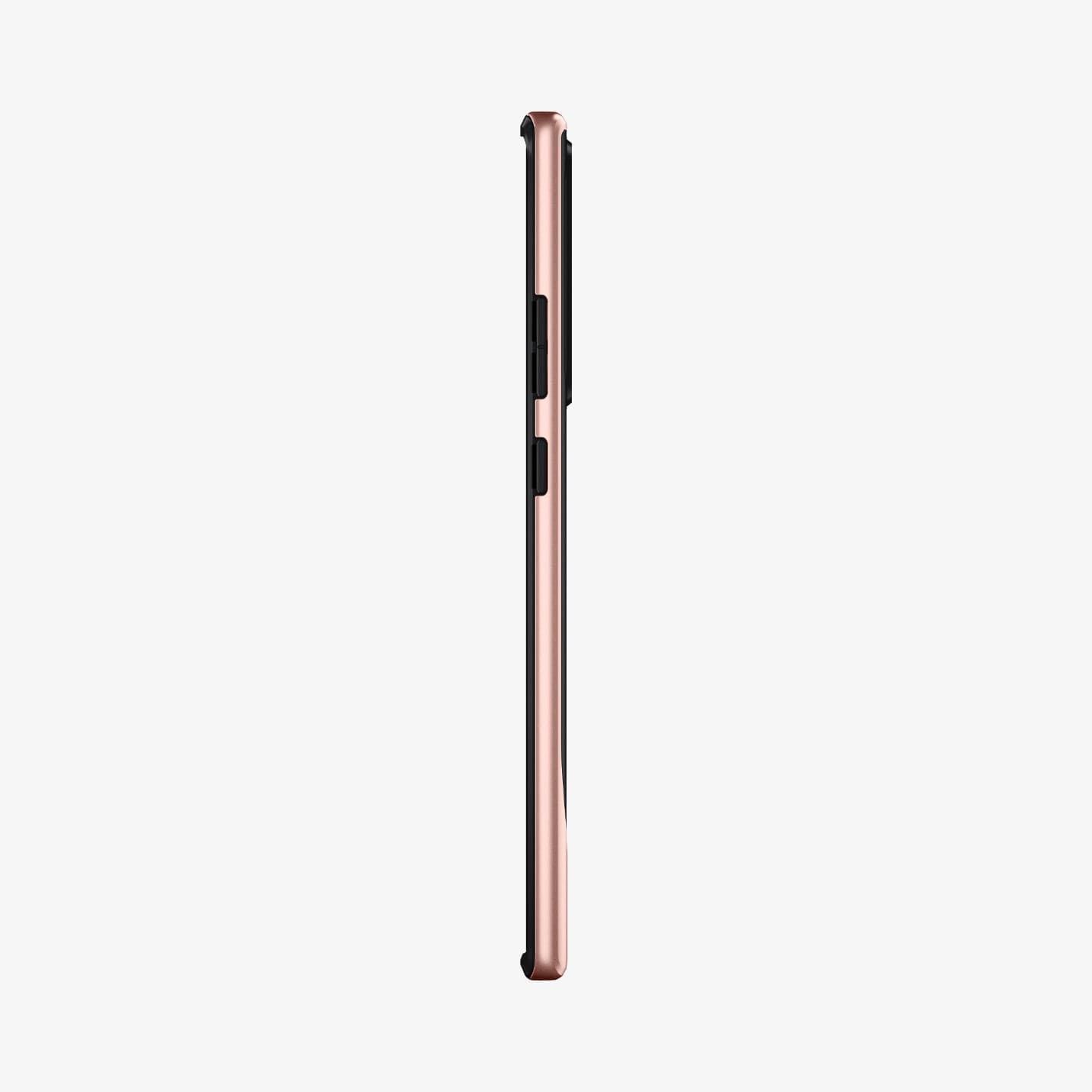 ACS01575 - Galaxy Note 20 Ultra Neo Hybrid Case in bronze showing the side