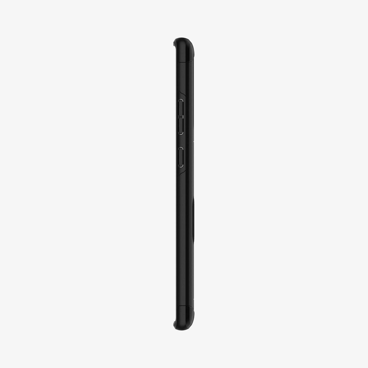 ACS01398 - Galaxy Note 20 Ultra Slim Armor CS Case in black showing the side