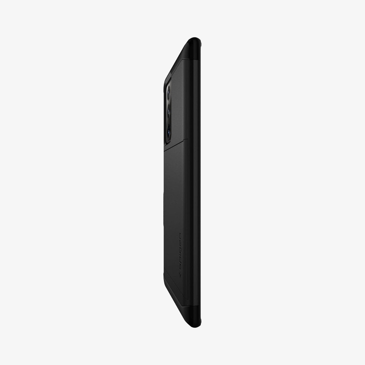 ACS01398 - Galaxy Note 20 Ultra Slim Armor CS Case in black showing the side and partial back
