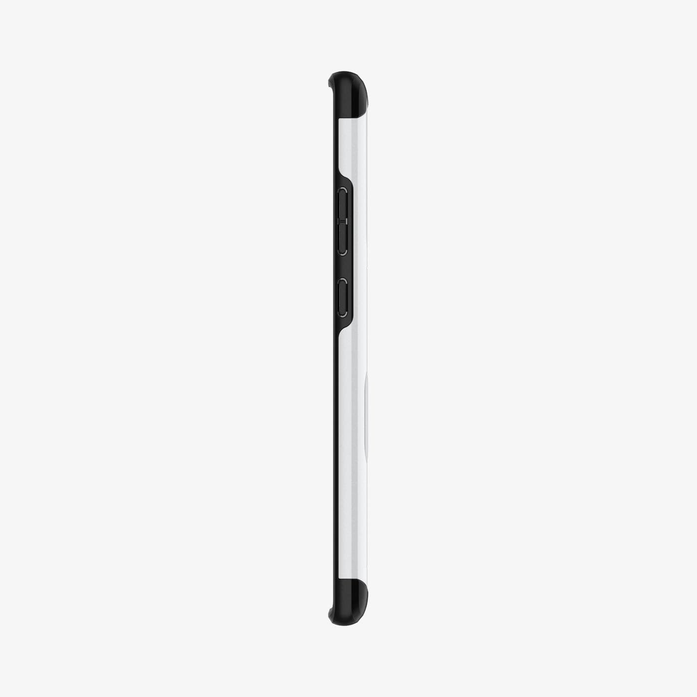 ACS01572 - Galaxy Note 20 Ultra Slim Armor CS Case in white showing the side