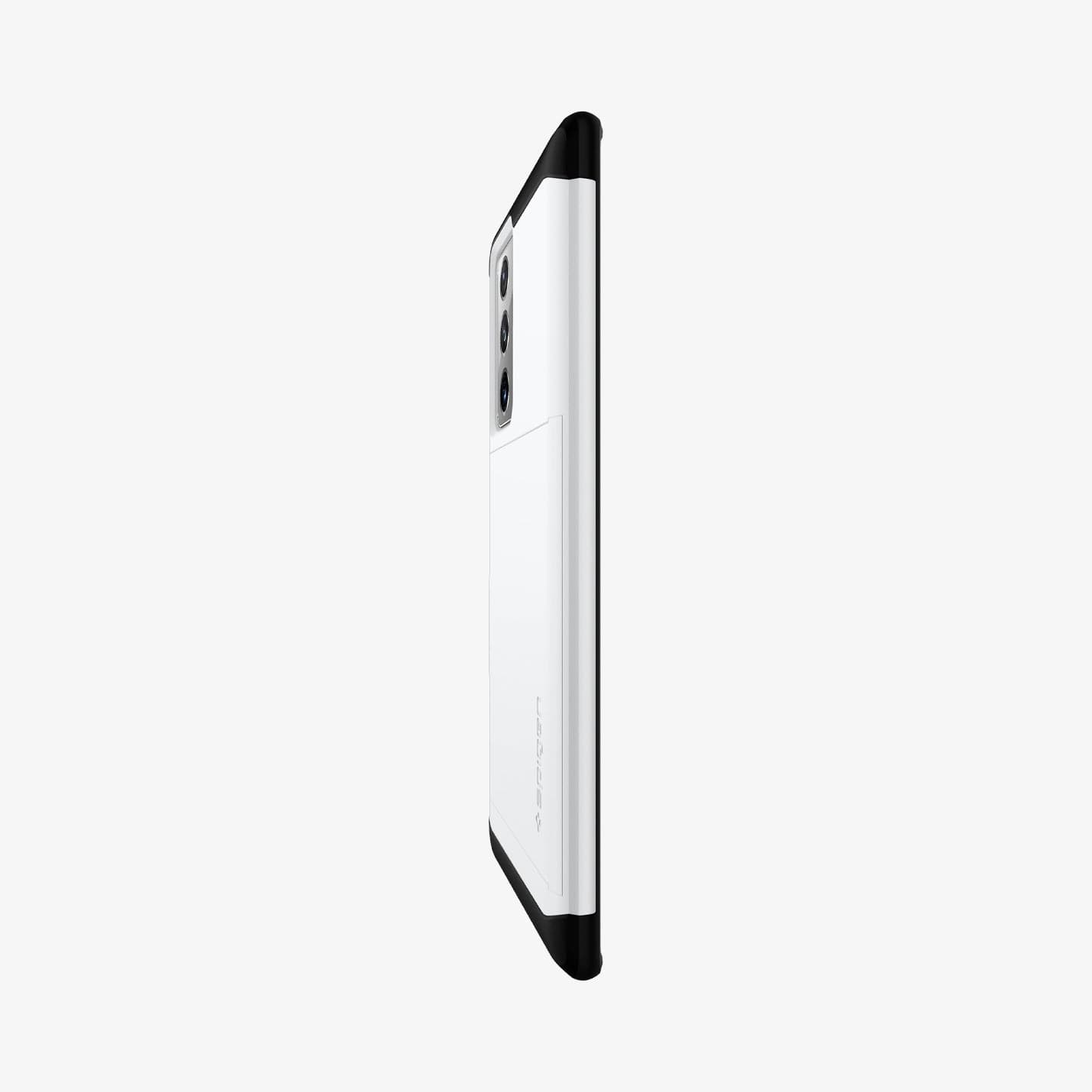 ACS01572 - Galaxy Note 20 Ultra Slim Armor CS Case in white showing the side and partial back