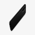 ACS00754 - Galaxy S20 Plus Liquid Air Case in black showing the side and back