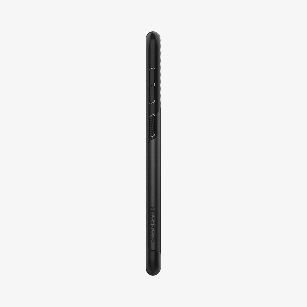 ACS02410 - Galaxy S21 Plus Slim Armor Case in black showing the side