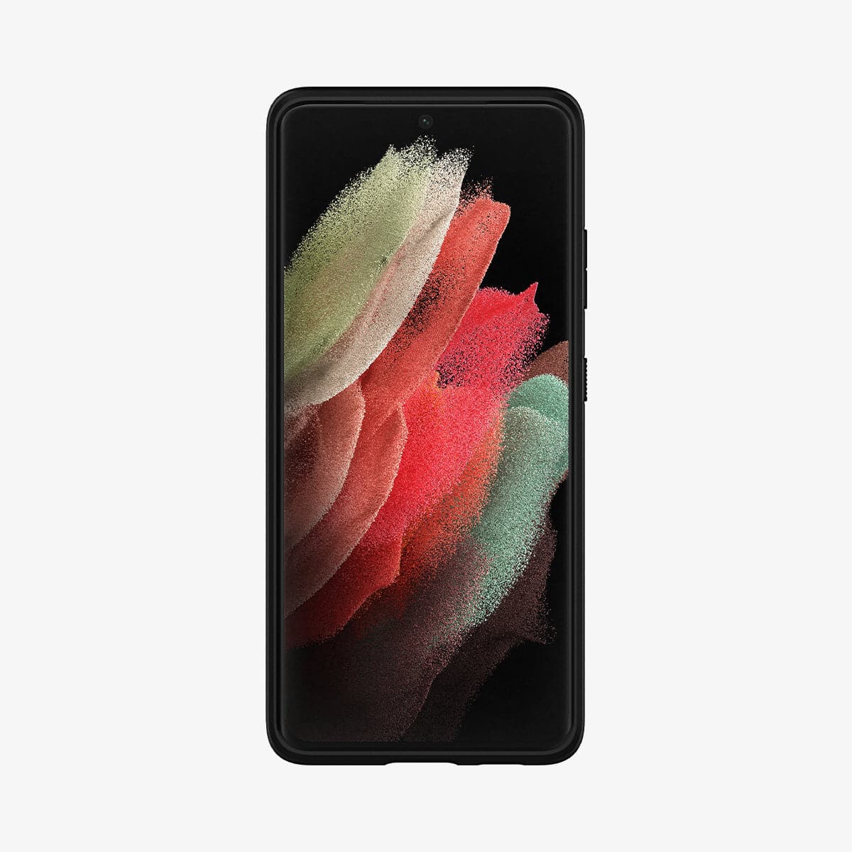 ACS02377 - Galaxy S21 Ultra Core Armor Case in matte black showing the front
