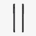 ACS02831 - Galaxy S21 Series Case Liquid Air Pro in matte black showing the sides