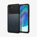 ACS03152 - Galaxy S21 FE Slim Armor Case in metal slate showing the back and front