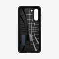 ACS03152 - Galaxy S21 FE Slim Armor Case in metal slate showing the inside of case