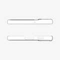 ACS03997 - Galaxy S22 5G Case AirSkin in crystal clear showing the top and bottom with precise cutouts