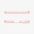 ACS04389 - Galaxy S22 5G Case AirSkin in misty pink showing the top and bottom with precise cutouts