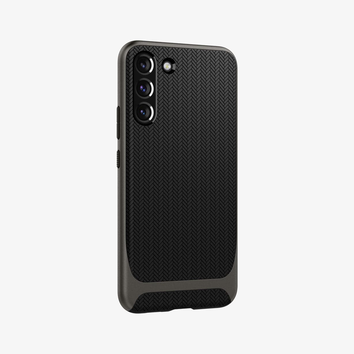 ACS03993 - Galaxy S22 5G Case Neo Hybrid in gunmetal showing the back and partial side