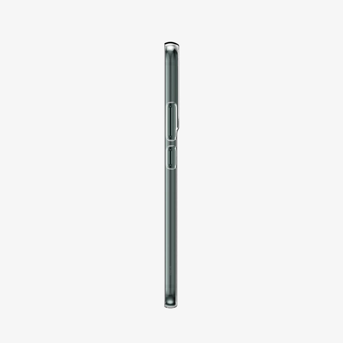 ACS03964 - Galaxy S22 Plus 5G Case AirSkin in crystal clear showing the side with volume controls